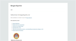 Desktop Screenshot of bergenbyarkiv.no